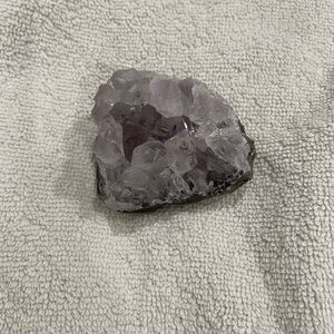 Amethyst crystal- approx 2”x 3” amplifies energy for healing and calming